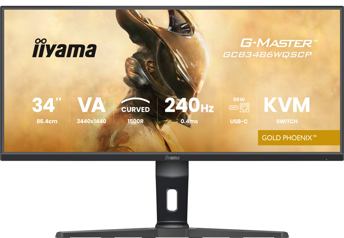 iiyama G-MASTER GCB3486WQSCP-B1 34" (86.4 cm) UltraWide Quad HD Computer Monitor - Black