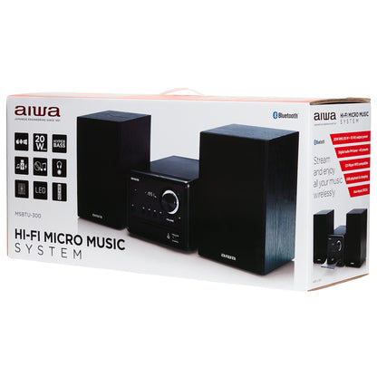 Aiwa MSBTU-300 Home Audio Micro System 20 W - Black