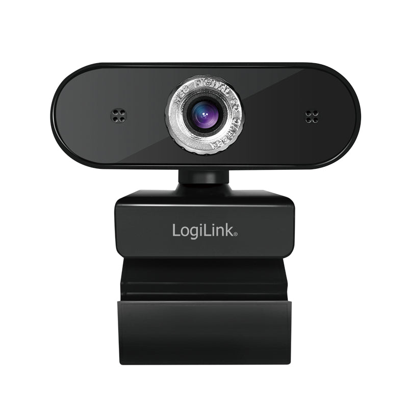 LogiLink Webcam 720p HD with Microphone - Black