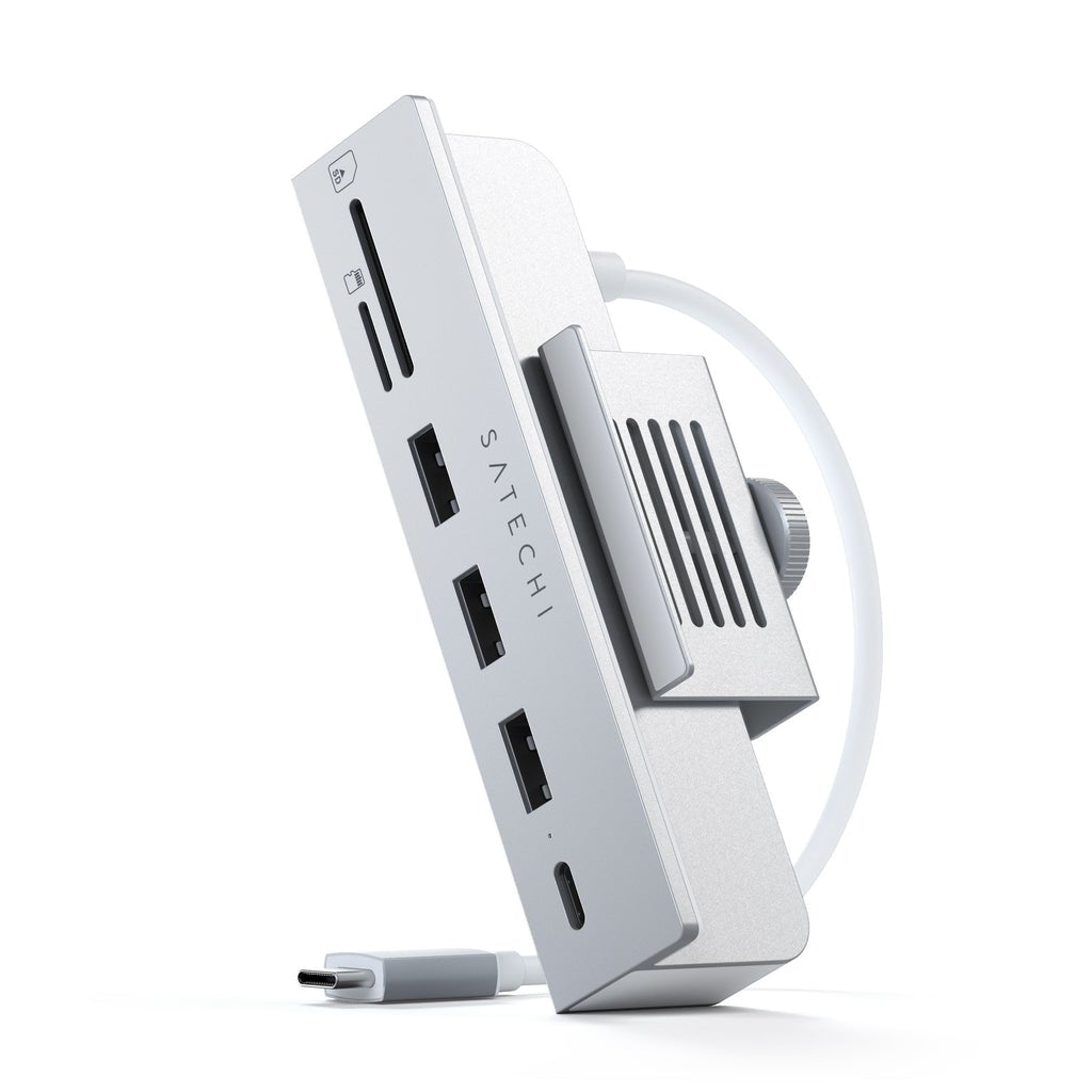 Satechi USB-C Clamp Hub for 24" iMac — Silver