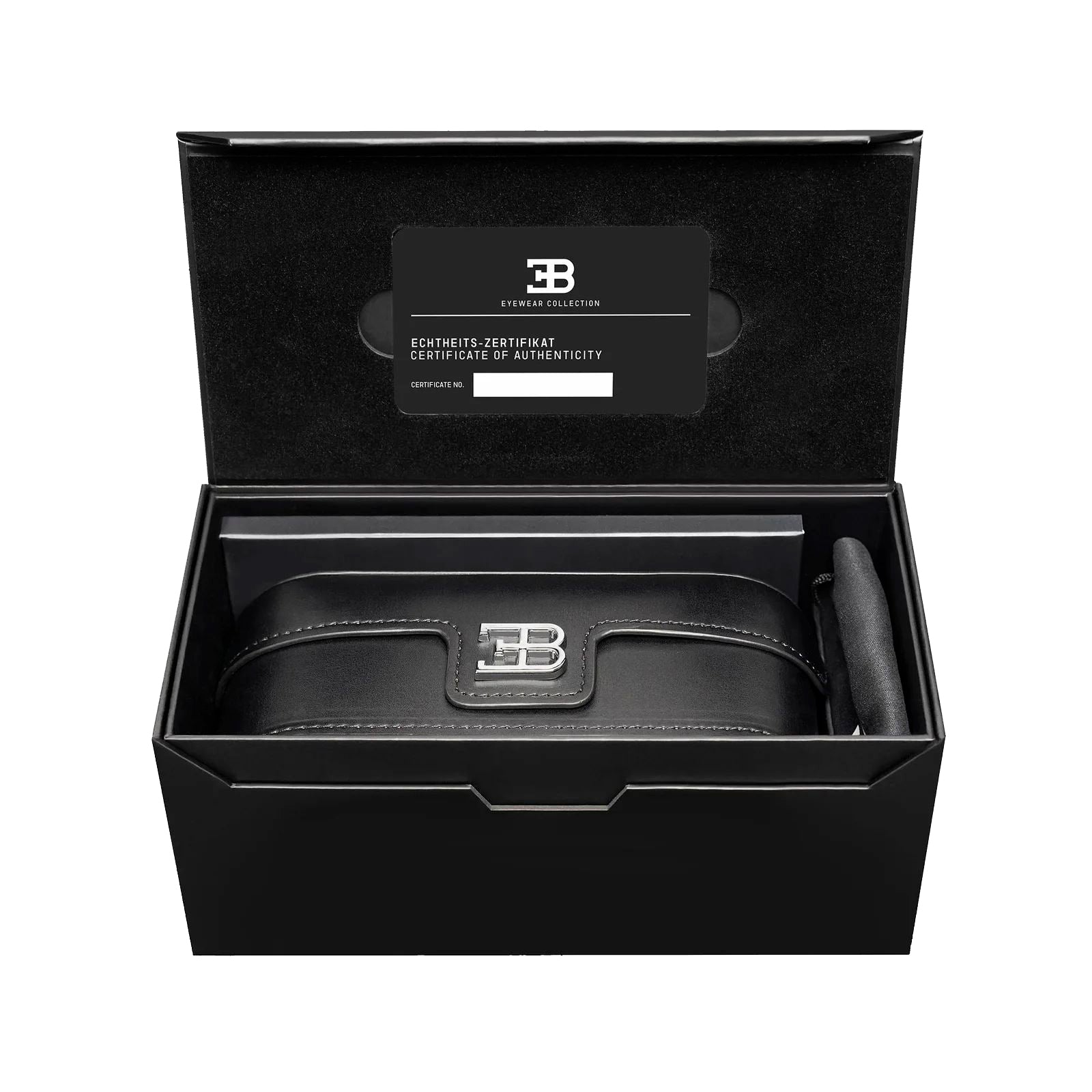 Sunglasses Bugatti Man 02-BK (Lens/Bridge/Temple) 53/21/143 mm