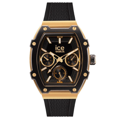 Ice Watch Women 22865 Black 35MM Quartz Analog Stainless Steel Case Silicone Bracelet