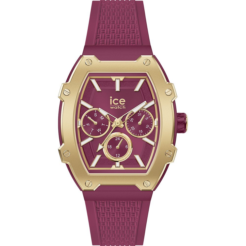 Ice Women Watch 22868 with 35mm Purple Aluminum Case and Silicone Band