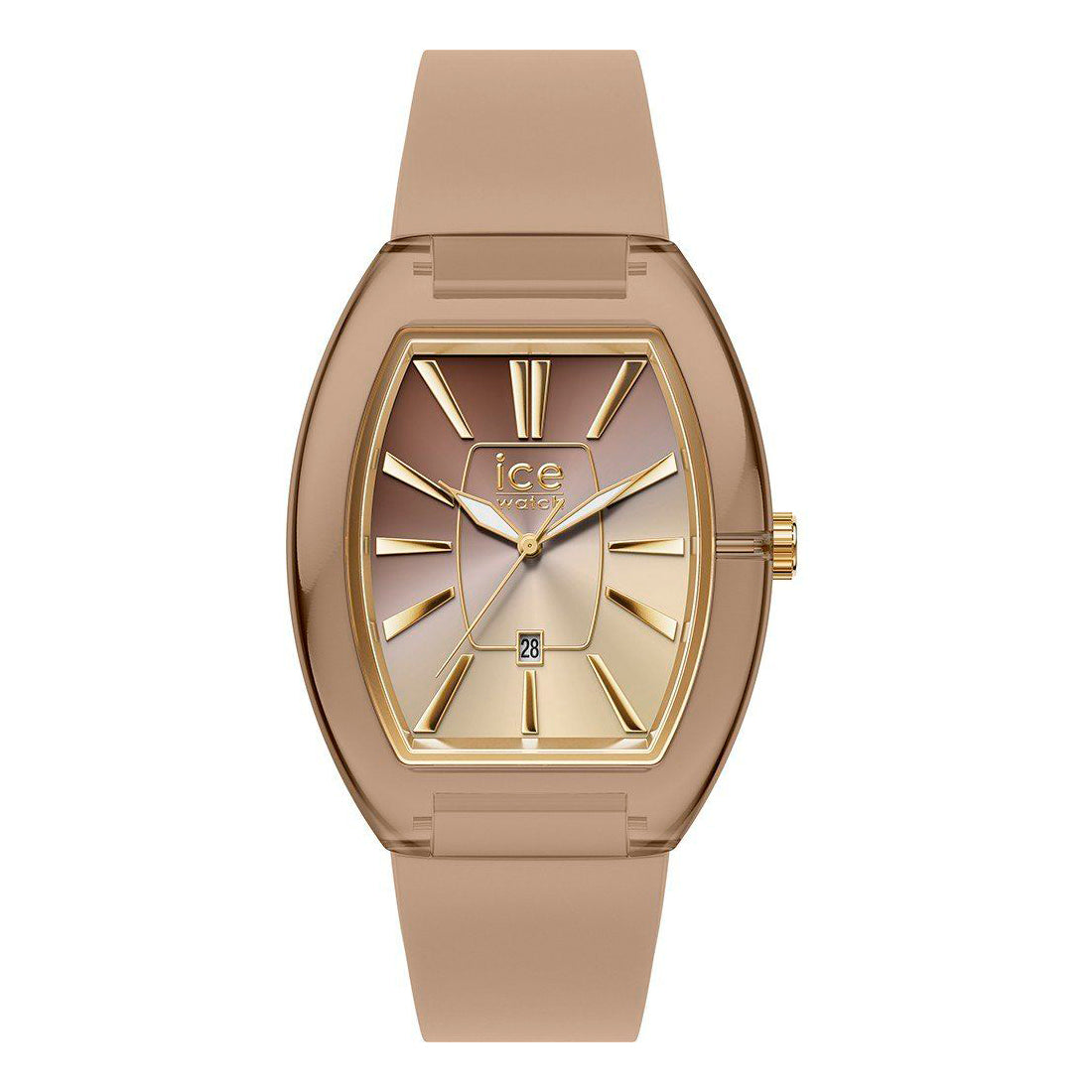 Ice Watch Women 25179 (35mm) Brown Quartz Analog Resin Case Silicone Bracelet