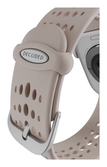 Decoded Silicone Ares O Strap for Apple Watch 40/42mm in Clay
