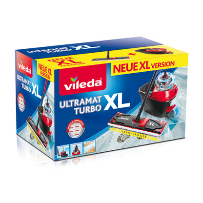 Vileda Wischer ULTRAMAX XL Turbo Komplett Box (Μαύρο/Κόκκινο)