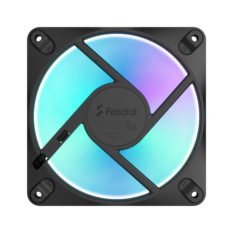 Fractal Design Dynamic 3 120 RGB (Black, 3-Pack, 120 mm)