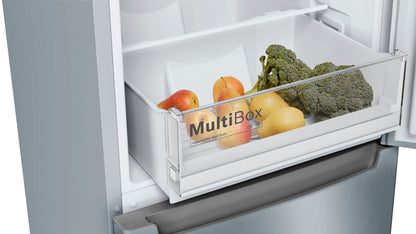 Bosch KGN33NLEB Serie 2 Refrigerator Freezer Combination (Stainless Steel)