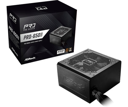 ASRock Pro Series PRO-650B       650W ATX 80+ Bronze   black