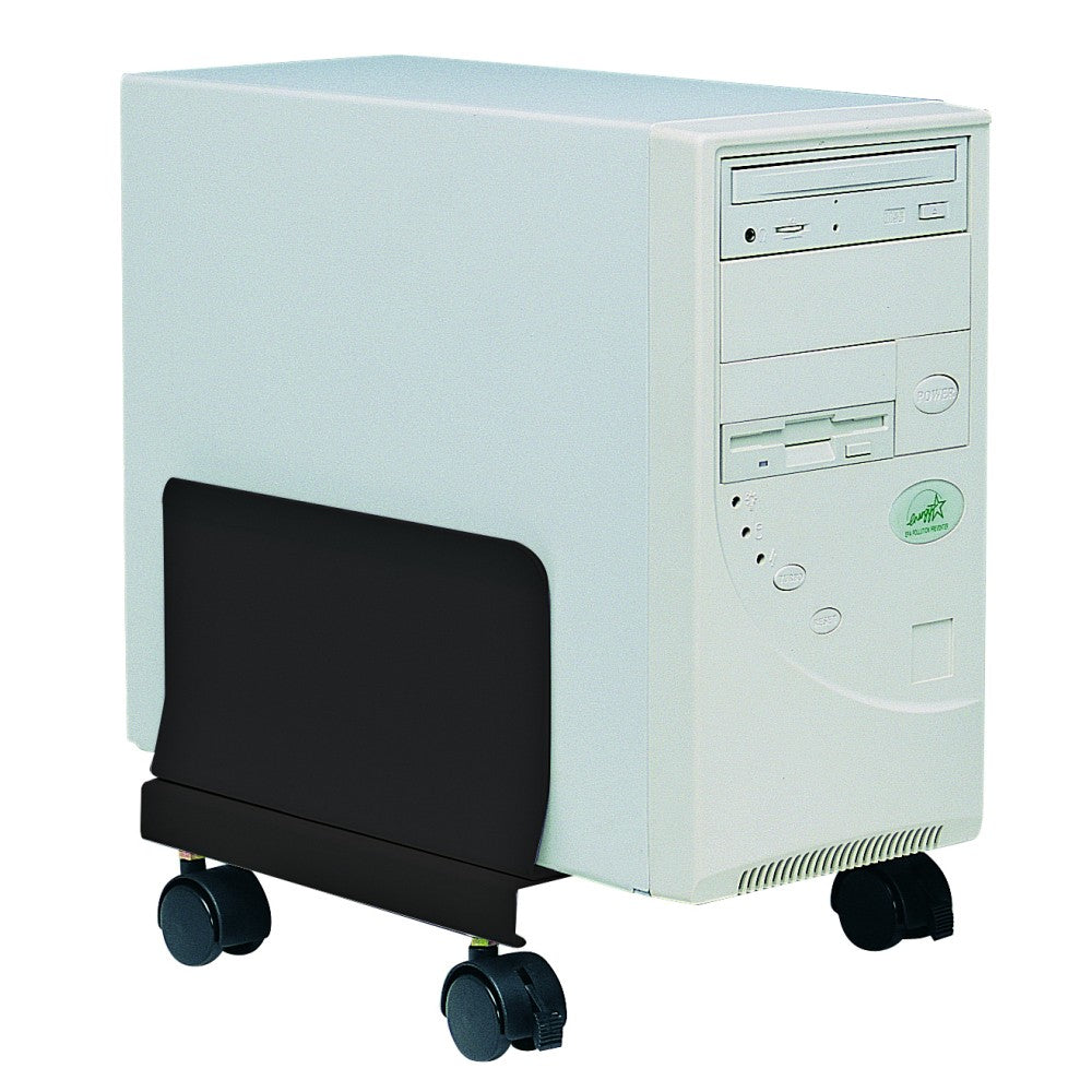 Techly PC Trolley with Casters, Metal, Black