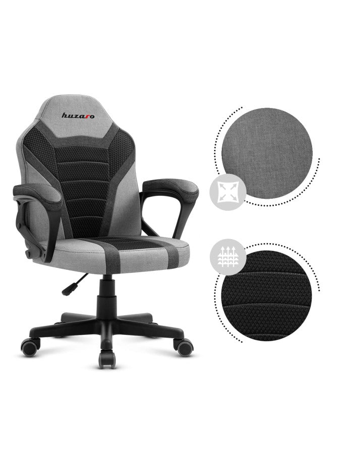 Gaming chair for children Huzaro HZ-Ranger 1.0 Gray Mesh, gray and black