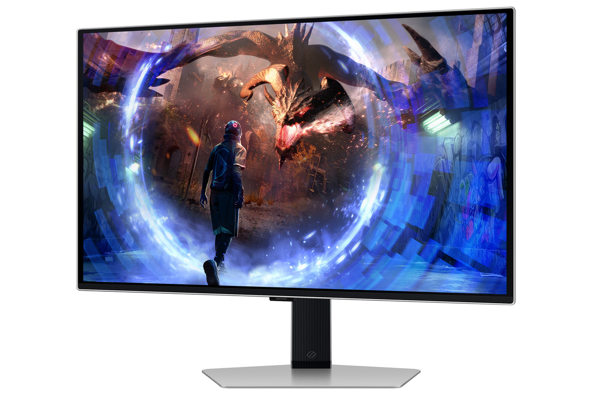 Samsung G60SD 27-Inch (68.6 cm) Quad HD OLED Computer Monitor 2560 x 1440 Pixels Silver