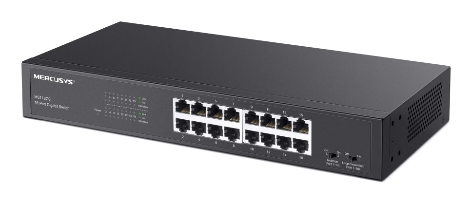 Διακόπτης Δικτύου Mercusys MS116GS Μαύρος