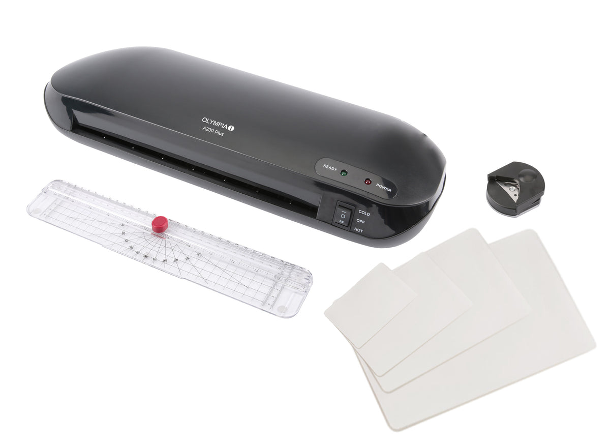 Olympia Laminating Set A 230 Plus up to DIN A4 4-in-1 Black