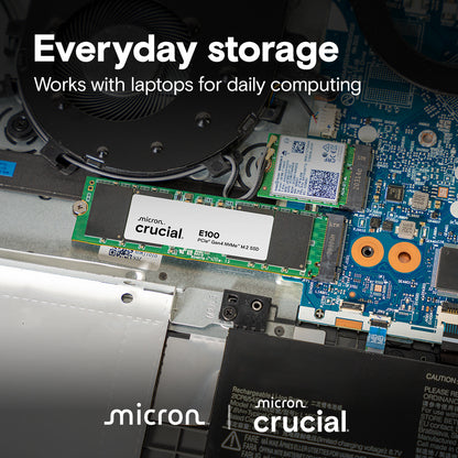 Crucial M.2 2280 E100 2TB Gen4 NVMe PCIe Internal SSD (Retail)
