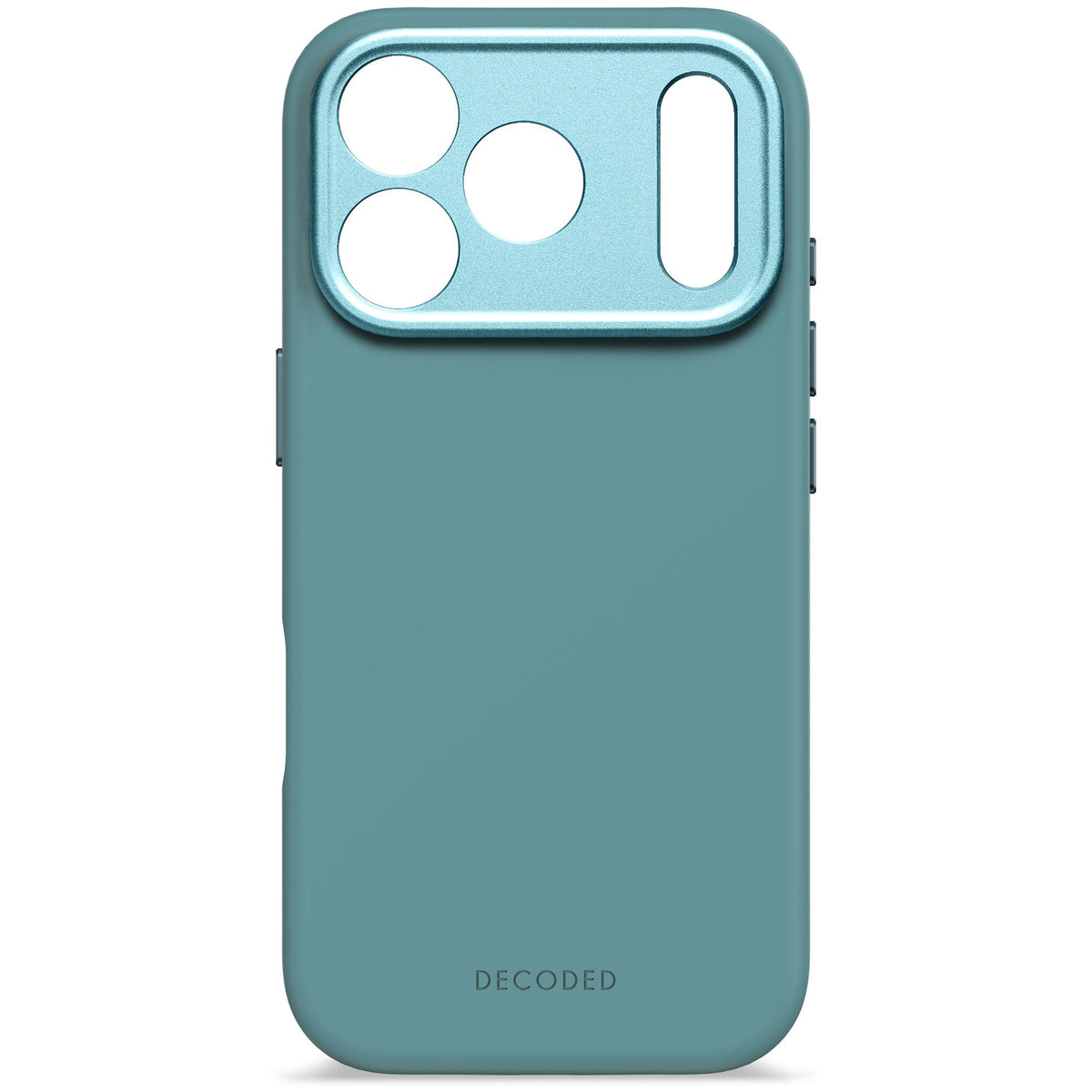 Decoded Antimicrobial Silicone Back Cover for iPhone 17 Pro, Retro Blue