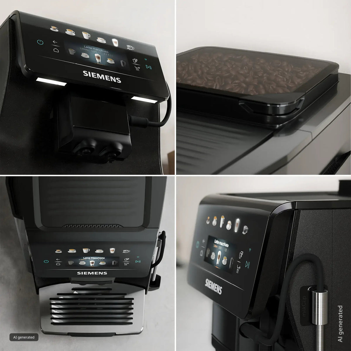 Siemens EQ600 iAroma TP603E08 15 bar espresso machine