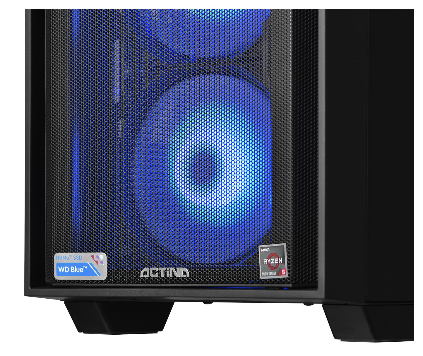 Actina 5901443335832 Υπολογιστής AMD Ryzen™ 5 5600, 16 GB DDR4-SDRAM, 1 TB SSD, AMD Radeon RX 7600, Mini Tower, Μαύρο