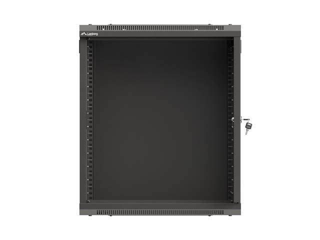 Lanberg WF03-5312-10B rack cabinet 12U Wall mounted rack Black