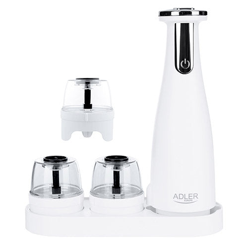 Σετ Μύλων Μπαχαρικών Adler AD 4449W σε Λευκό Χρώμα