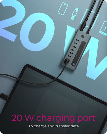 Hub  7-Port IcyBox Hub USB 3.2 Gen 2 Type-C retail