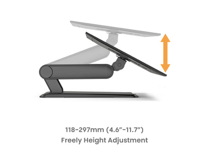 Equip Table Stand 17"–32" / 1 TFT, 360° Foldable, 8 kg Capacity, Black