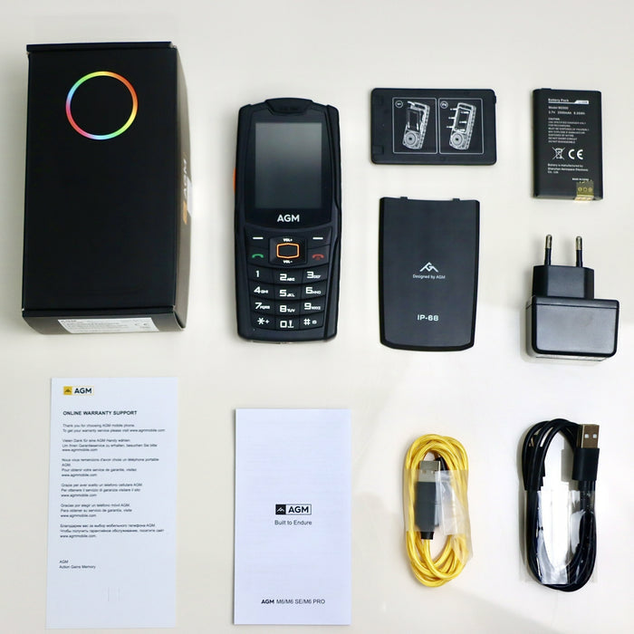 AGM MOBILE M6 Bartype (4G) Rugged — without Power Supply