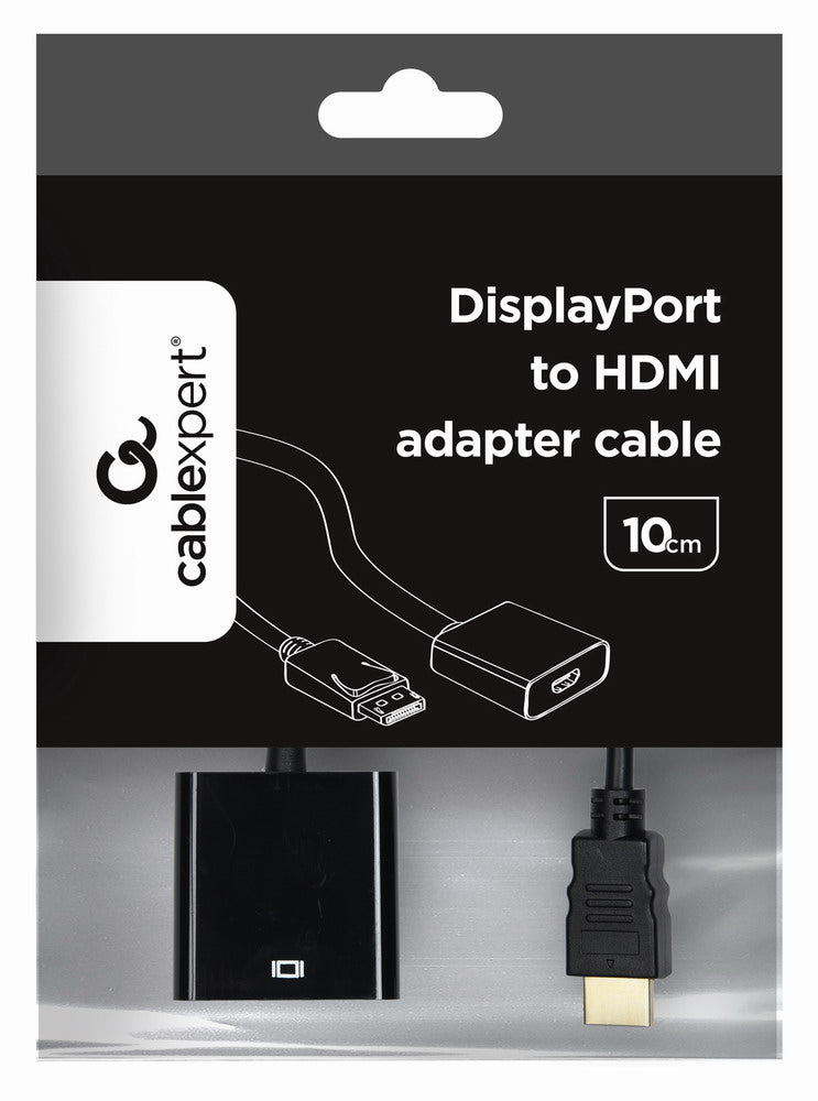 Μετατροπέας καλωδίου βίντεο Gembird A-DPM-HDMIF-002 0,1 μ. DisplayPort σε HDMI Τύπος A (Κανονικό) Μαύρο