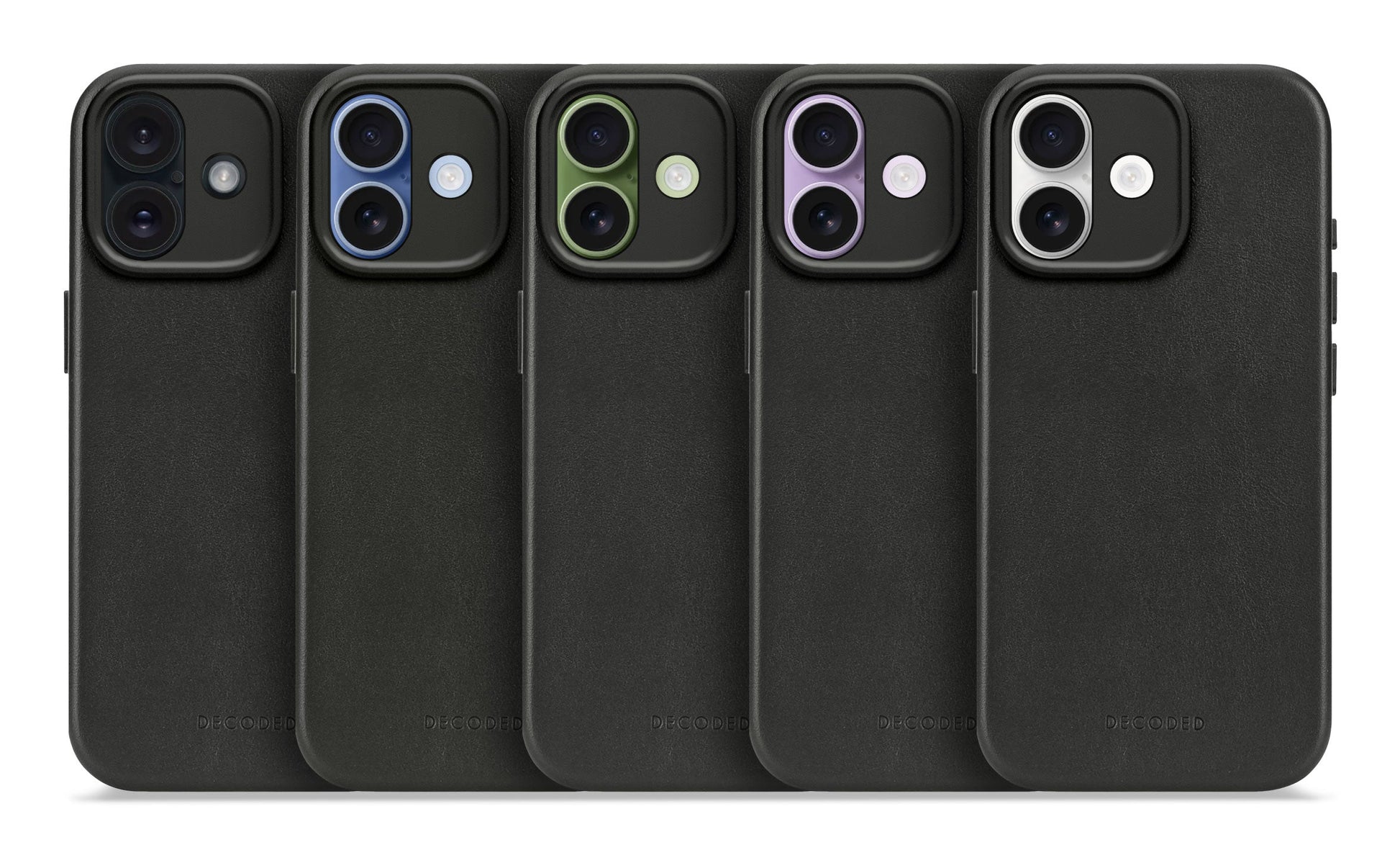 Decoded Leather Backcover for iPhone 17 in Black