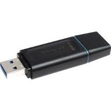 KINGSTON DATATRAVELER EXODIA FLASH DRIVE 64GB USB-A 3.2 BLACK DTX/64GB