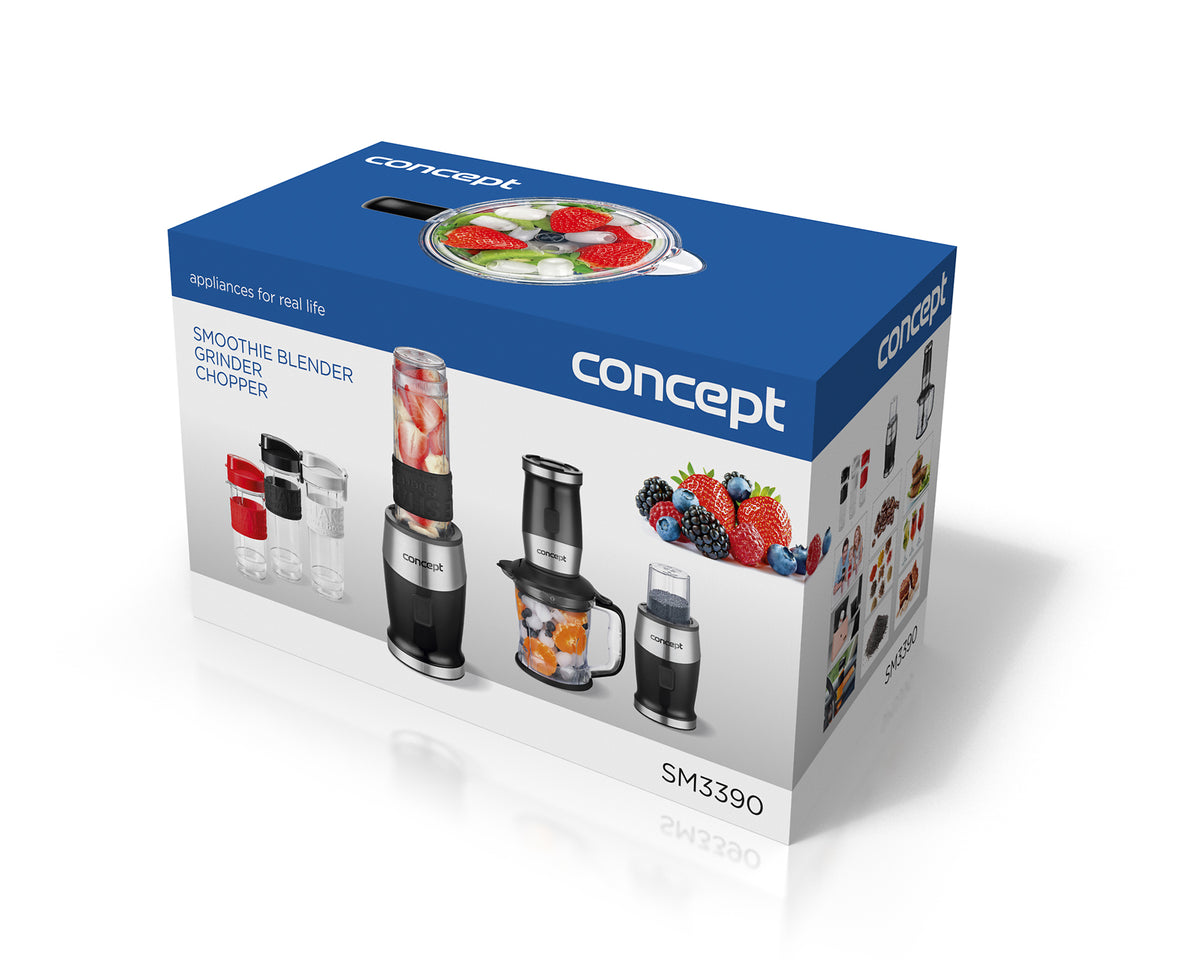 Μπλέντερ χειρός Concept SM3390 1,2 λίτρα, 700 W, Μαύρο, Ανοξείδωτο ατσάλι