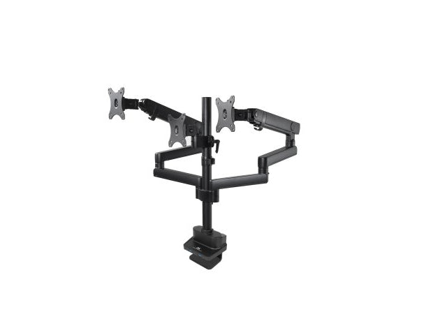 Maclean MC-811 Monitor Bracket Desk Mount Holder For 3 LCD LED Monitors USB 17'' - 27" 3 x 7kg VESA