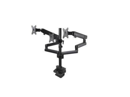 Maclean MC-811 Monitor Bracket Desk Mount Holder For 3 LCD LED Monitors USB 17'' - 27" 3 x 7kg VESA