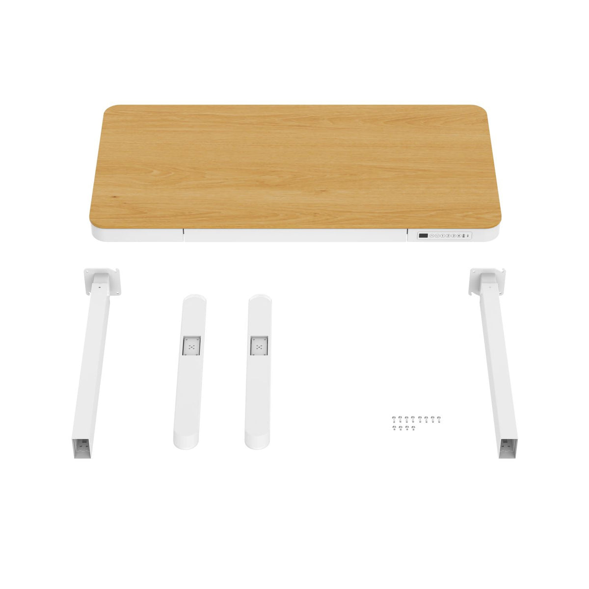 ACTIVEJET desk with electric height adjustment 120x60 ET119S white/oak