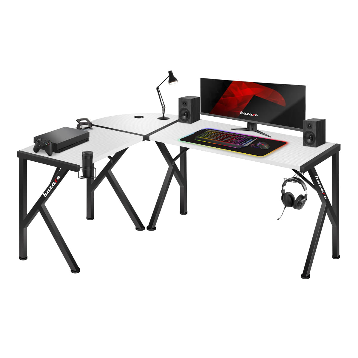 Γραφείο Gaming Huzaro Hero 6.3 Λευκό