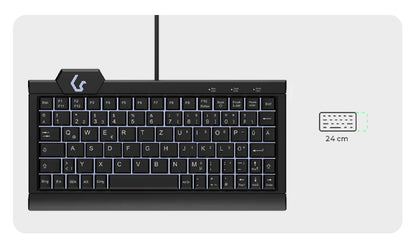 KeySonic Super Mini-TAS, Backlight, BK, KSK-3010ELC (DE)