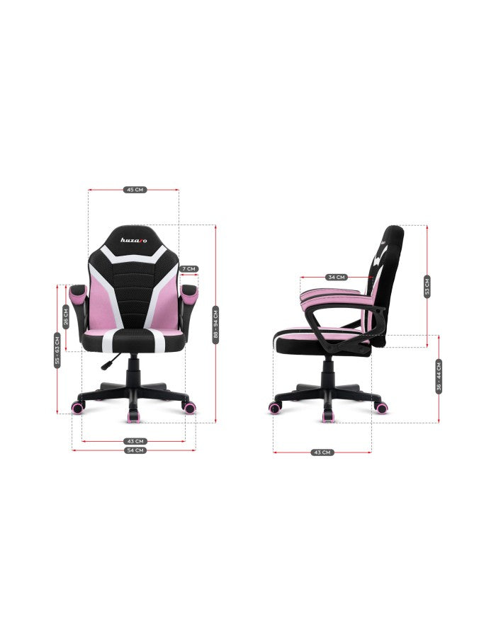 Huzaro Ranger 1.0 Pink Mesh Kids Gaming Chair