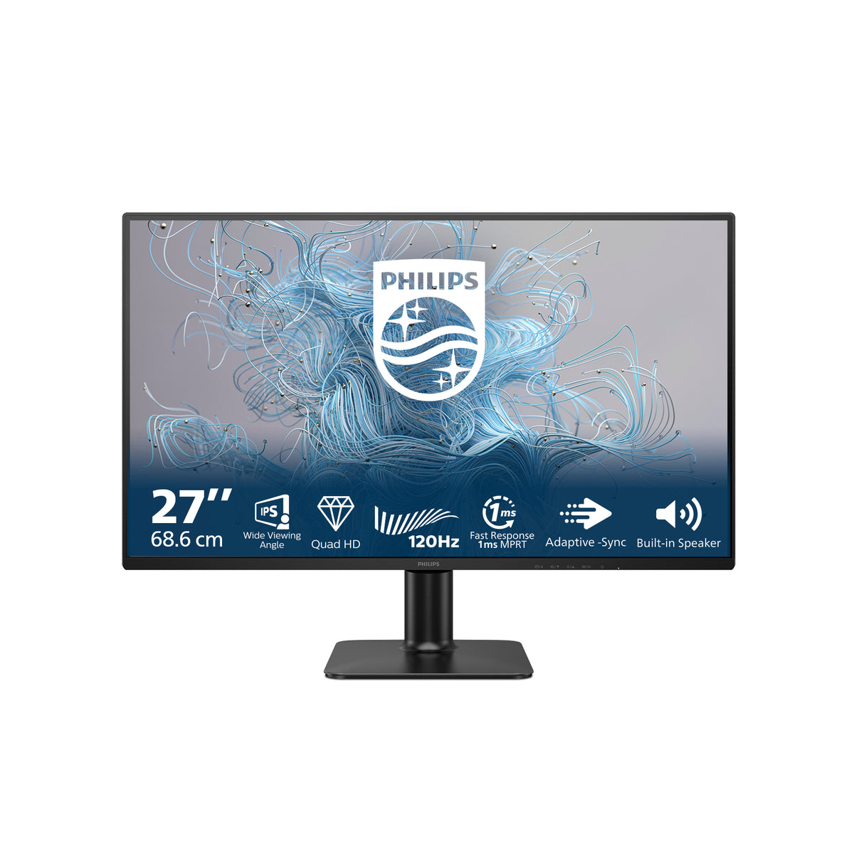 Philips 2000 series 27E2N2500/00 27" Quad HD (2560 x 1440) LCD Monitor - Black