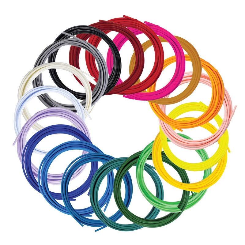 3Doodler FLOW 20 PLA Refill Pack — 20 Colors Polylactic Acid (PLA)