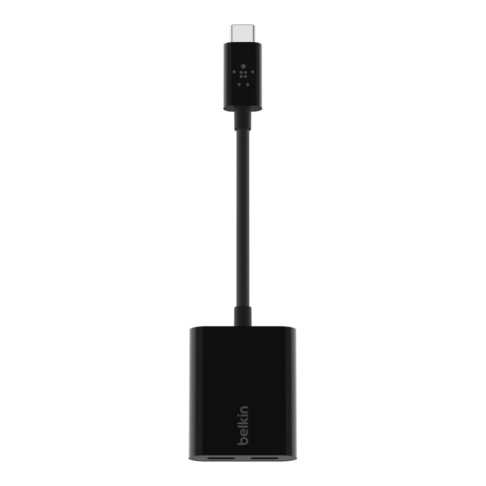 Belkin RockStar Connect USB-C Audio + Charge adapter — Black