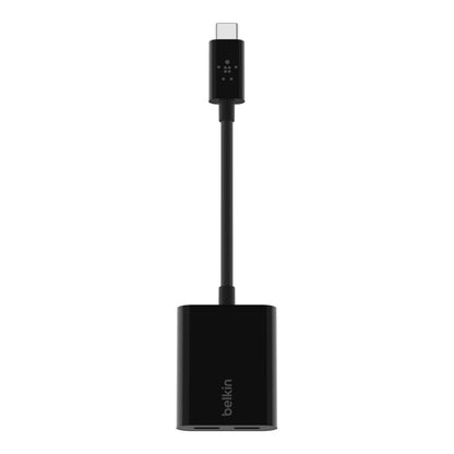 Belkin RockStar Connect USB-C Audio + Charge adapter — Black