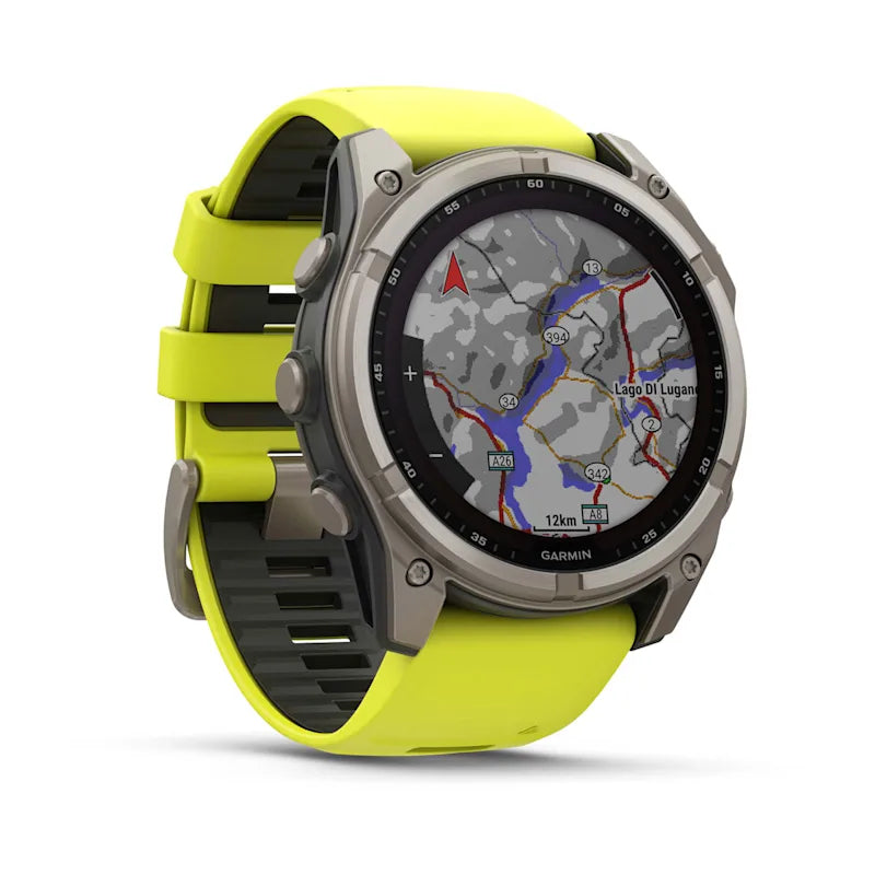 Garmin fenix 8 3.56 cm (1.4") 51 mm Digital 280 x 280 pixels Touchscreen Titanium Wi-Fi GPS (satellite)