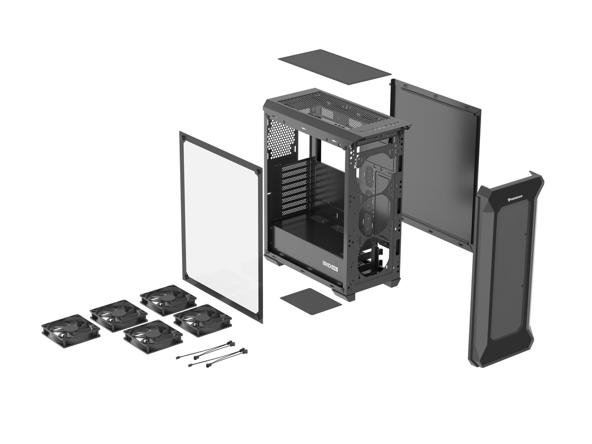 GENESIS Irid 505F Midi Tower Black