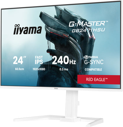 iiyama G-MASTER GB2471HSU-W1 23.8" Full HD LED Monitor (White)