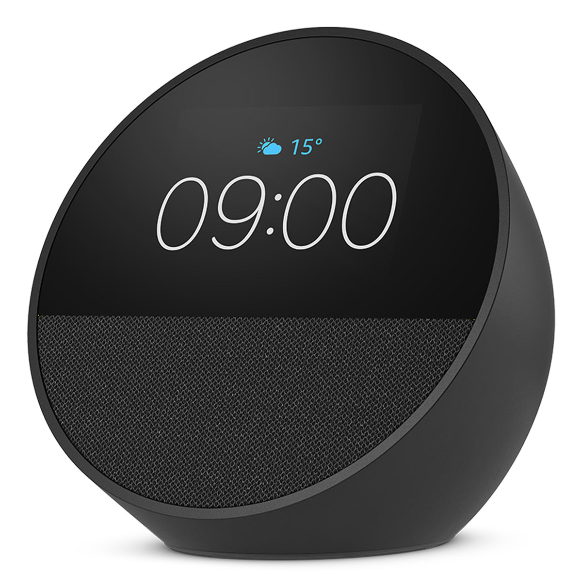 Amazon Echo Spot 2024 Smart Speaker with Black Finish