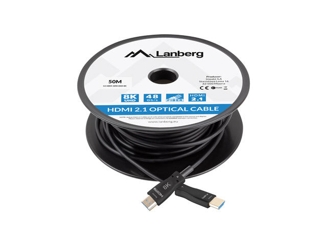 LANBERG HDMI Cable M/M V2.1 50M 8K Optical AOC