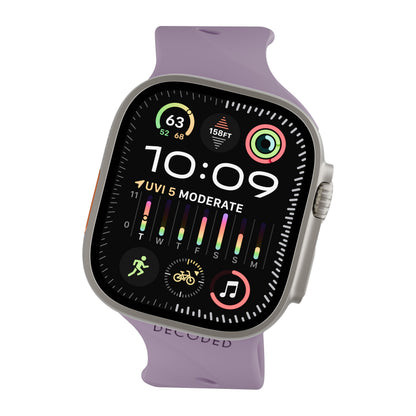 Decoded Silicone Ares Splice Strap for 44/46/49mm Watches in Purple Haze