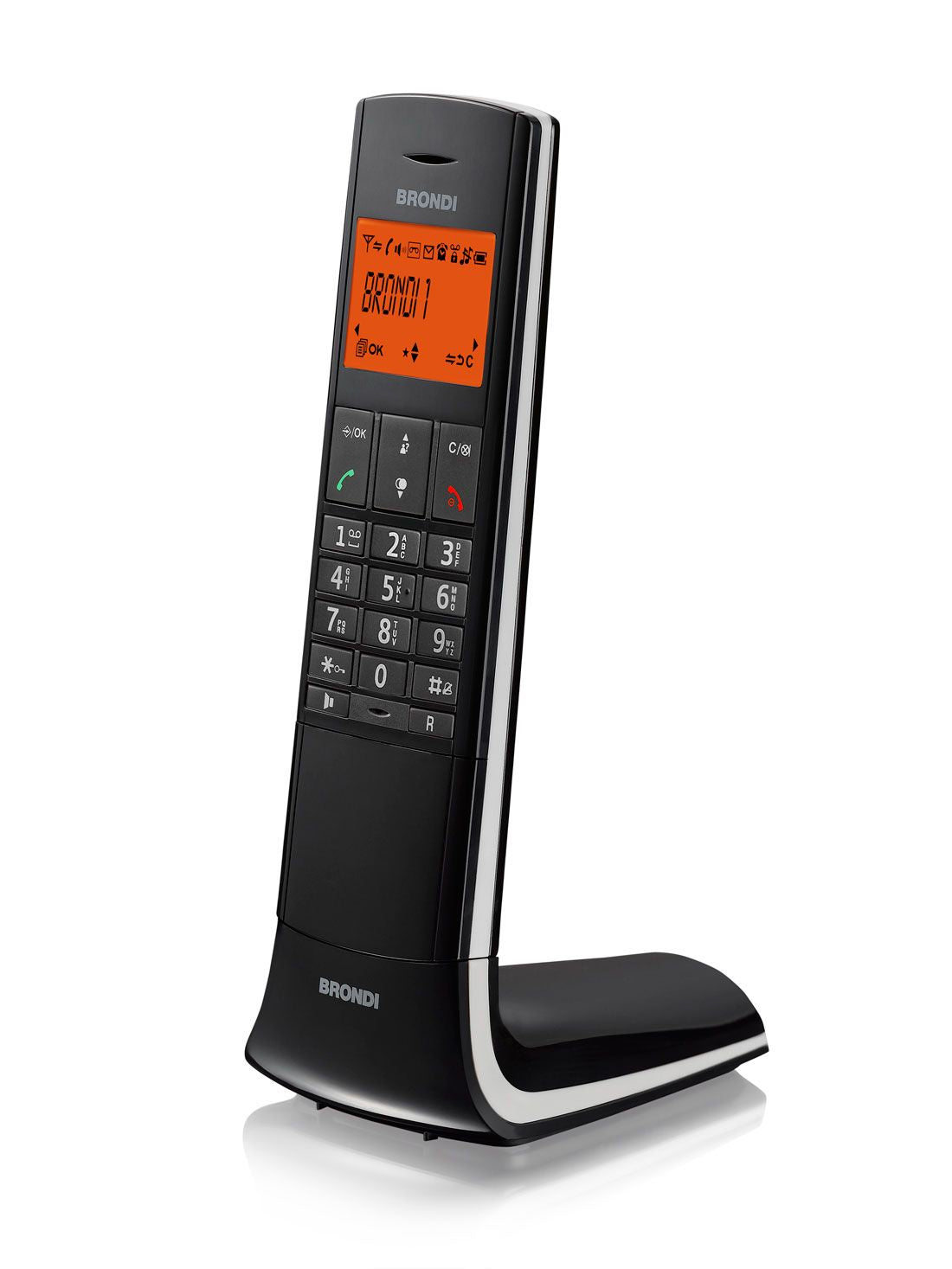 Telefono Cordless Brondi Lemure Nero