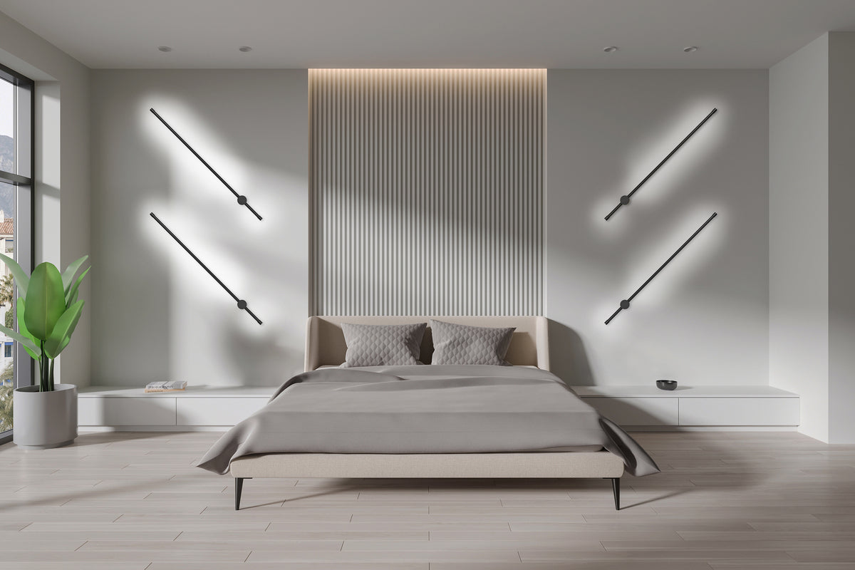 Activejet LED wall lamp AJE-HILTON Black NW