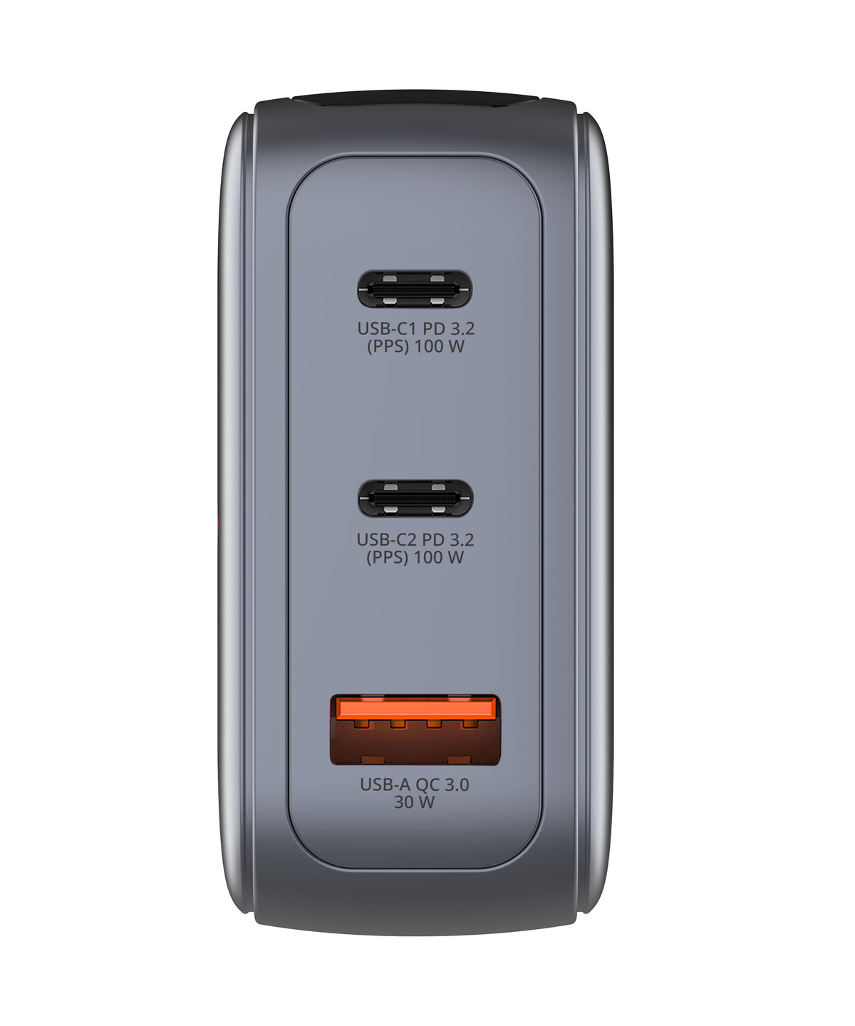 Verbatim Mini GaN Charger 100W with Display 2xUSB-C +1xA 30239